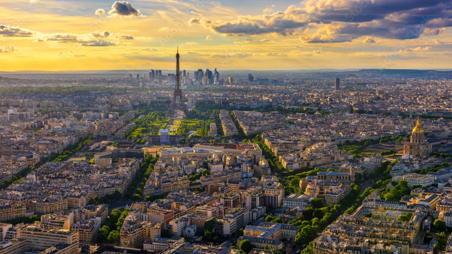 France from a plane